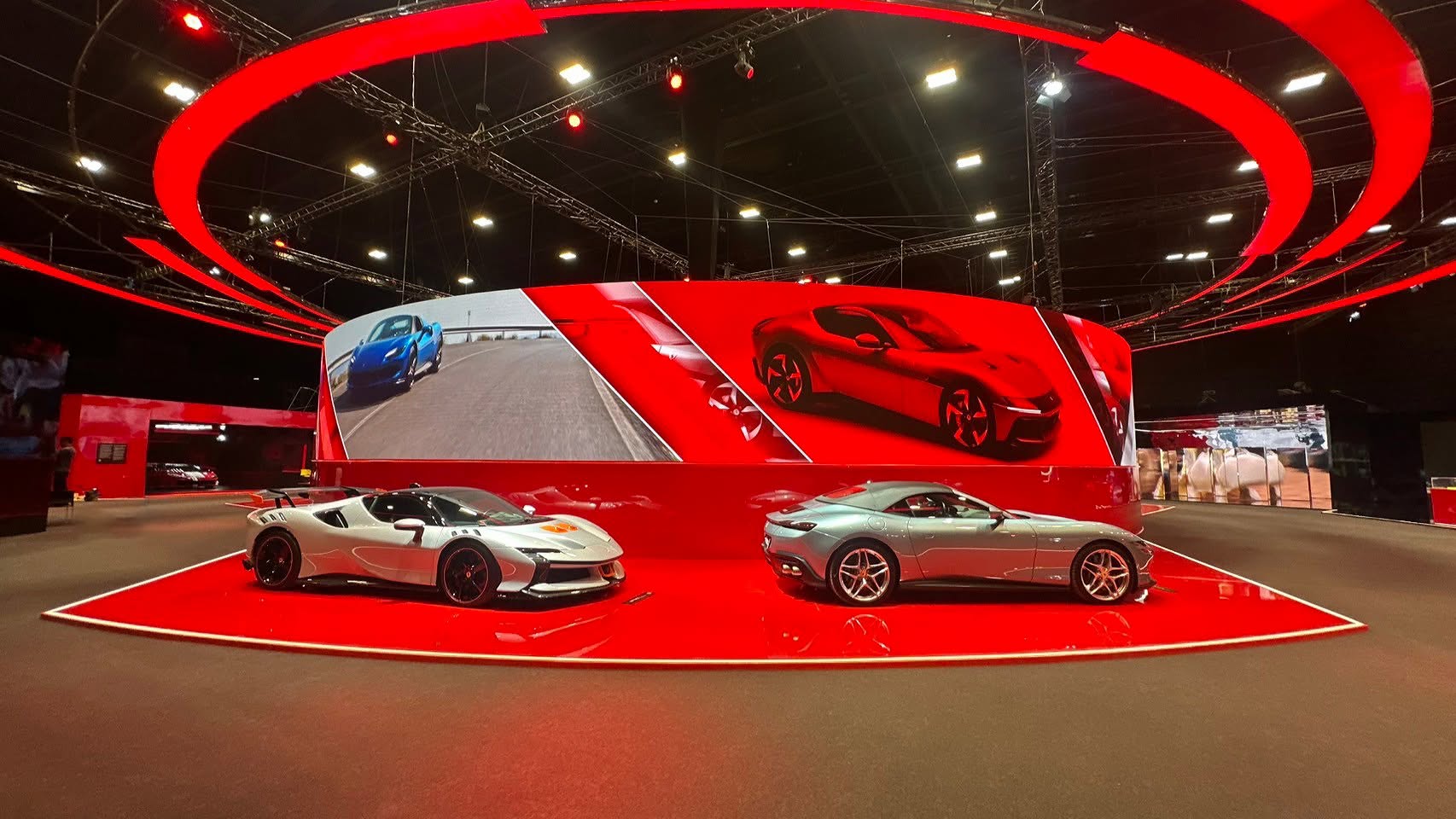 Ferrari immersive brand showcase LED screen and video system